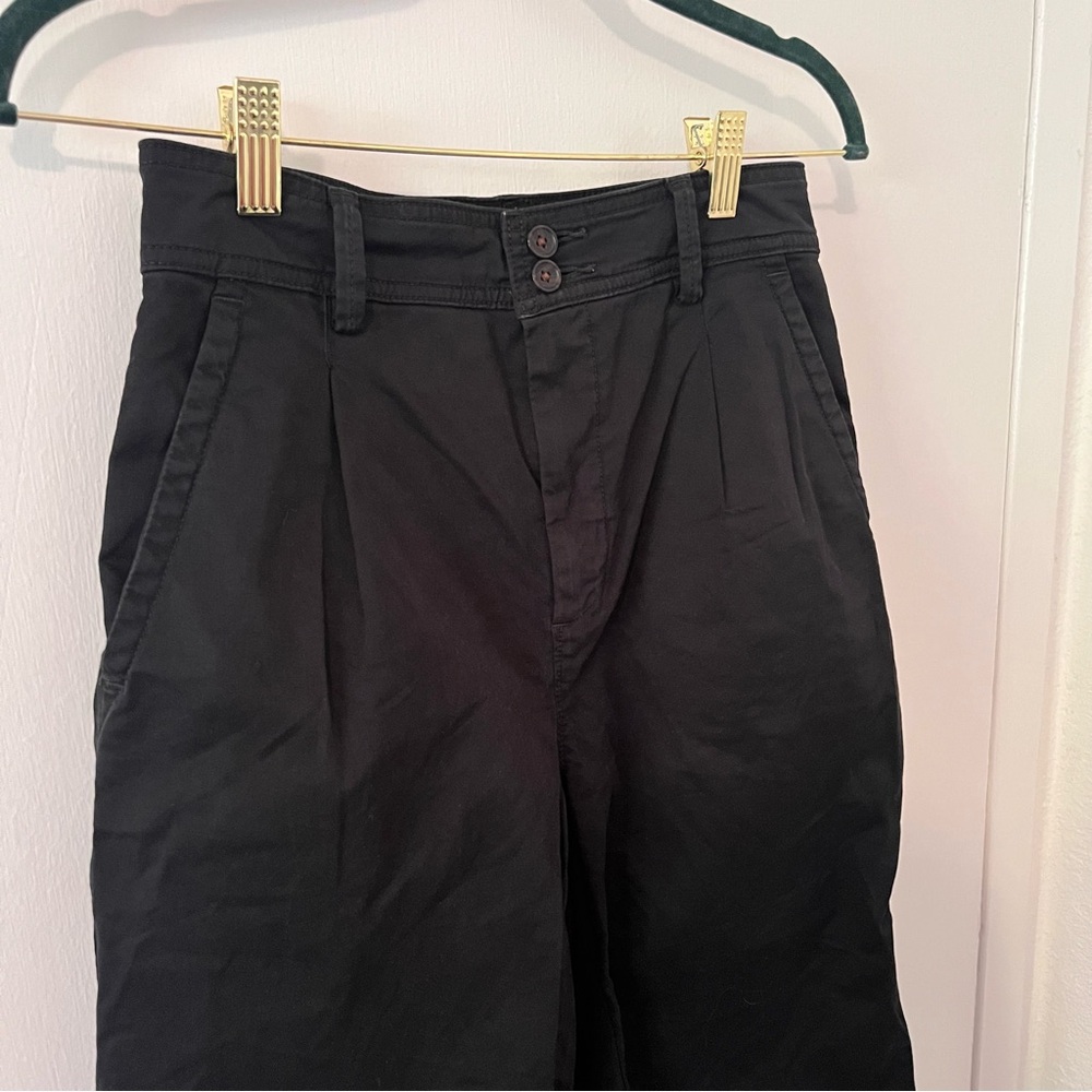 Everlane Pleated Chino Pants Black Size 0 - Picture 2 of 12